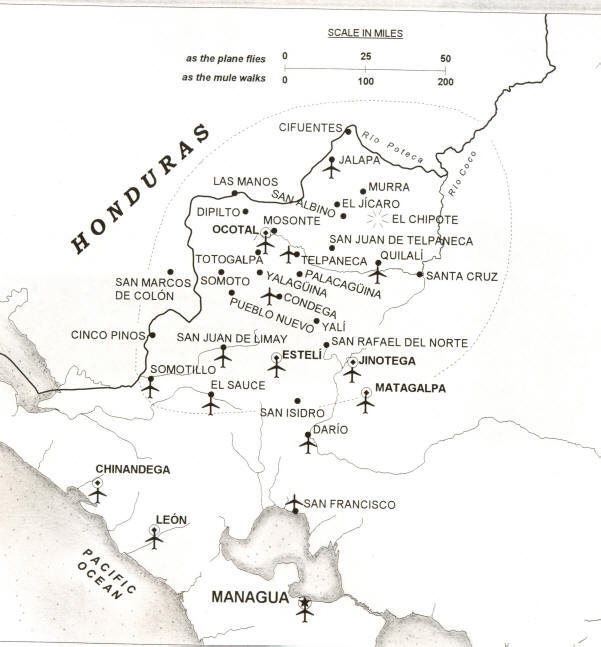 Map of Segovian Airfields, 1934